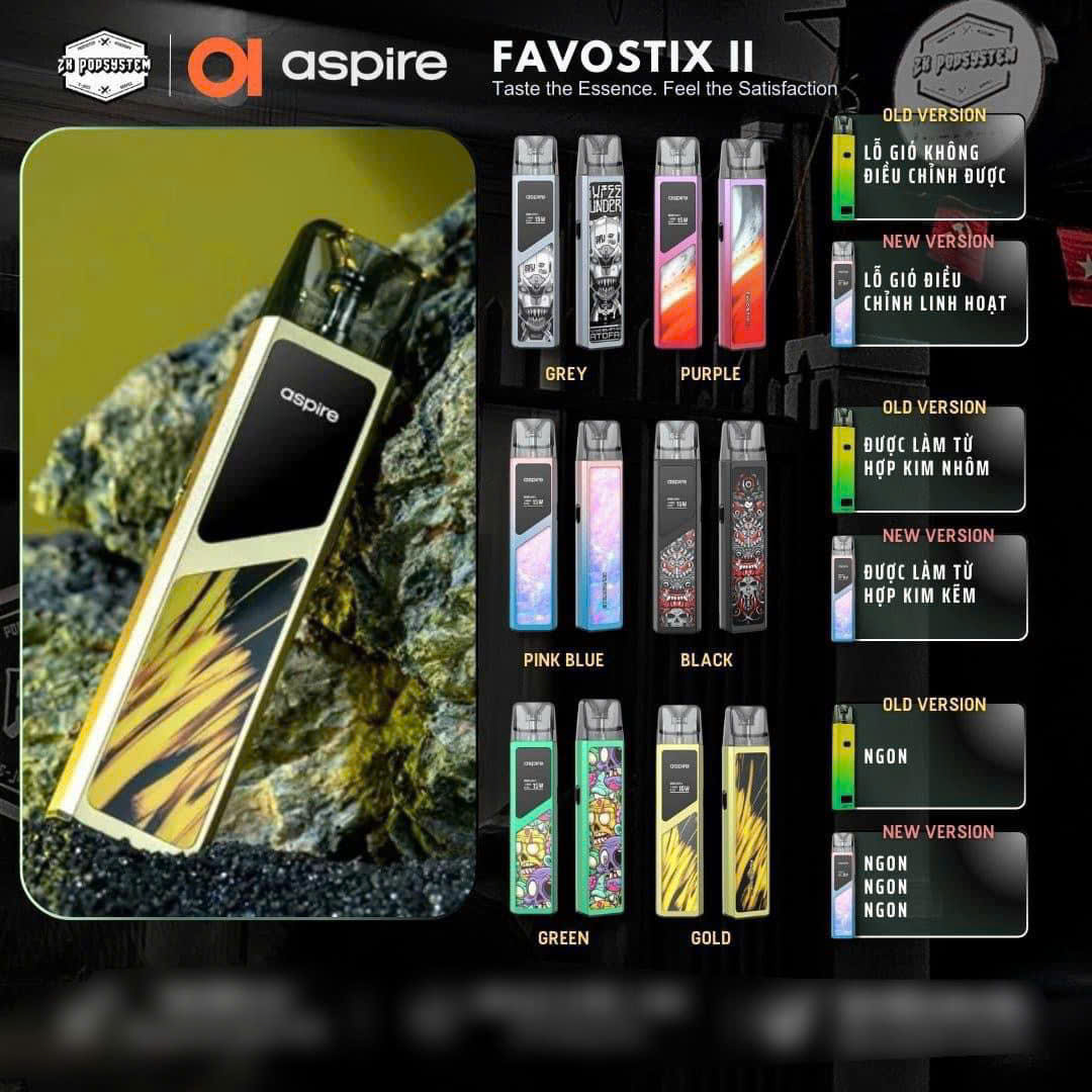 Aspire Favostix 2 Pod Kit Chính Hãng