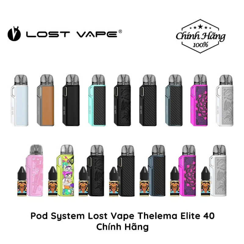 Lost Vape Thelema Elite 40W Pod Kit - Chính Hãng